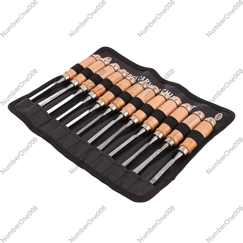 Chisel Set Wood - Zestaw 12 szt. profesjonalnych dłut do