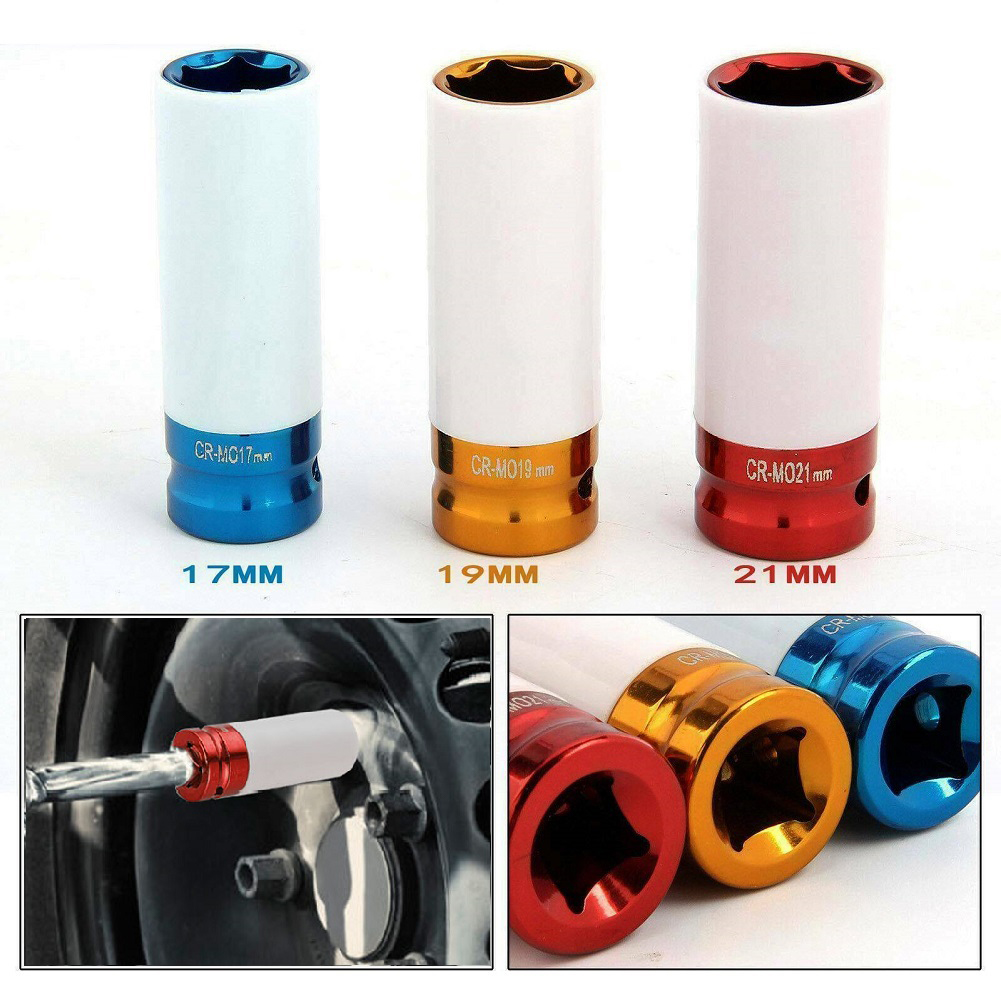 Car Workshop Tools And Equipment - 1 szt. Metalowe gniazdo 17mm/19mm/21mm klucz
