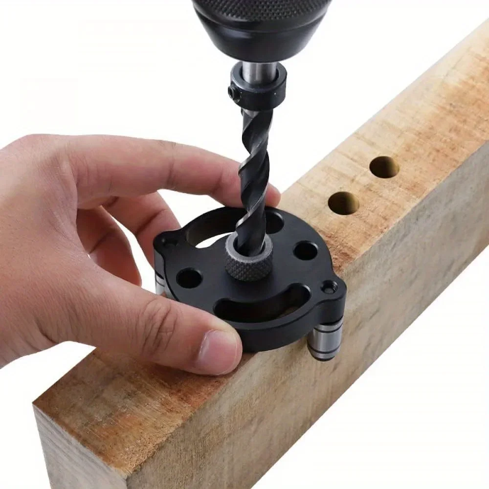 Pocket Hole Jig - Zestaw szablonu do samocentrowania kołków, ręczny