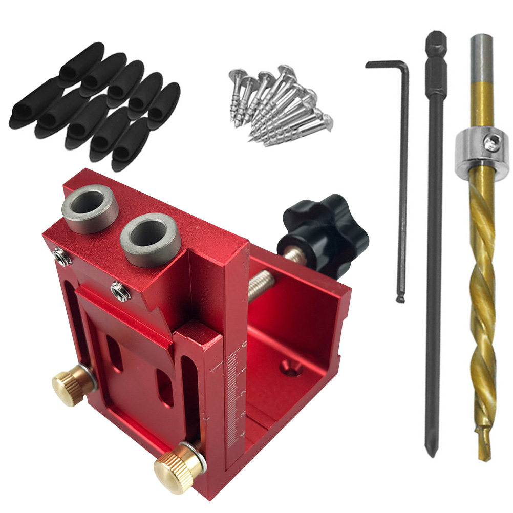 Pocket Hole Jig - Przenośny przyrząd do wiercenia otworów podkutowych