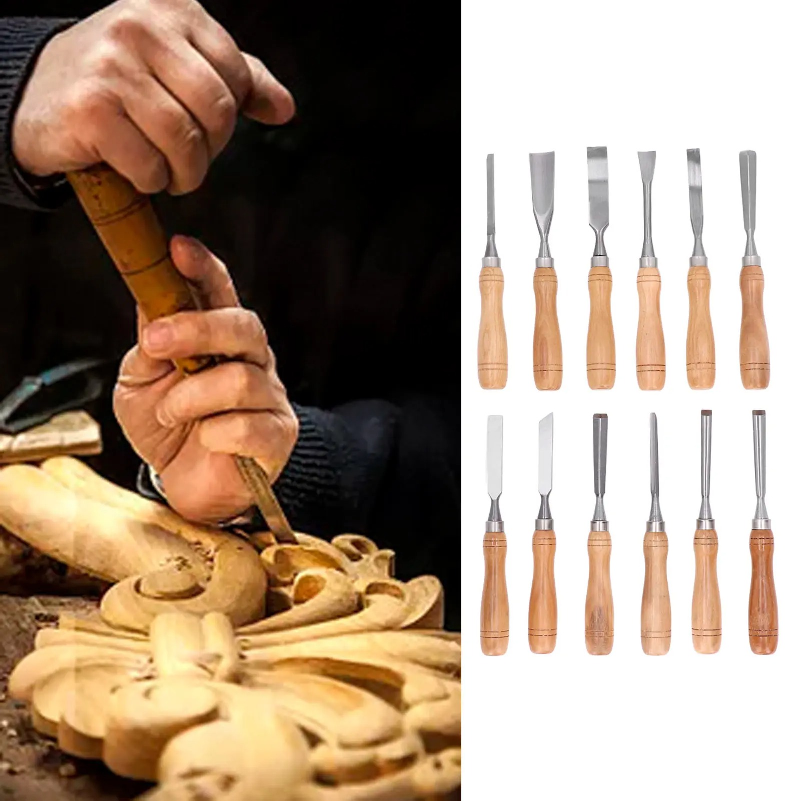 12 sztuk/zestaw Narzędzi do Rz – Chisel Set Wood recenzja i cena