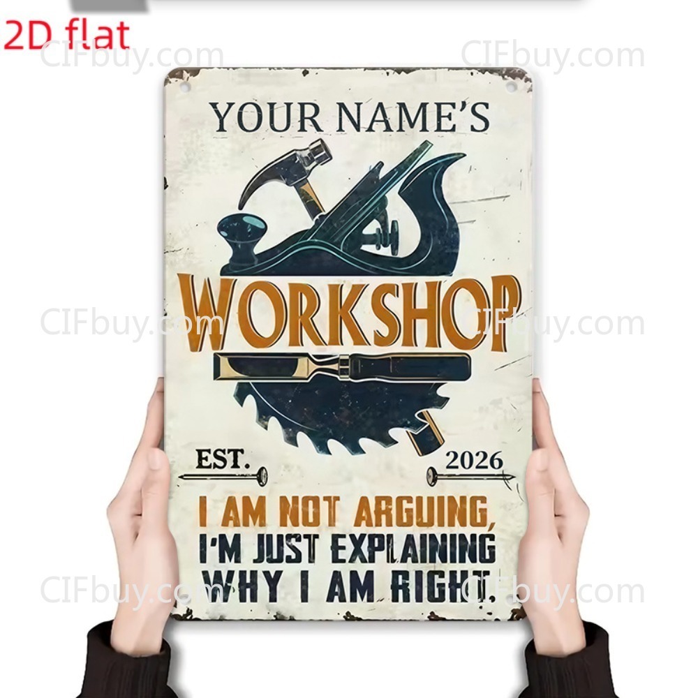 Metalowy Znak Warsztatowy z Wł – Workshop Tools And Names recenzja i cena